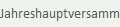 Jahreshauptversammlung
